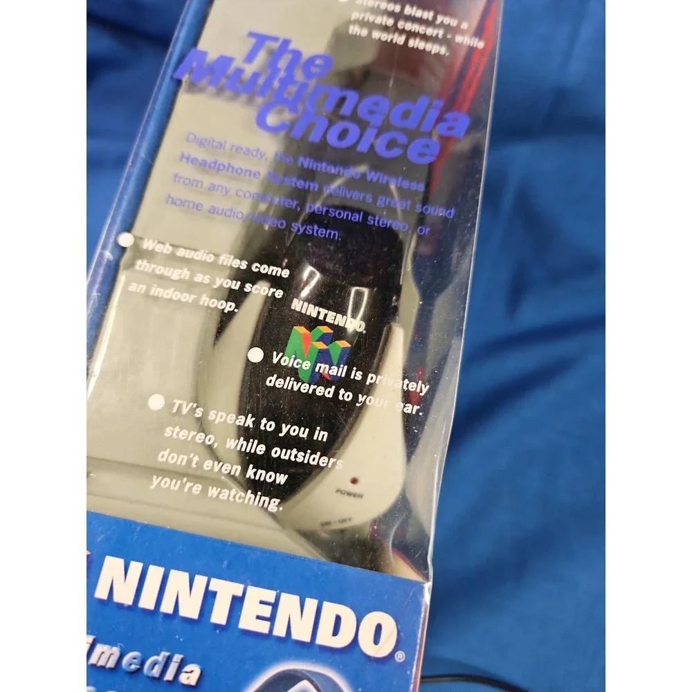 Vintage Nintendo 64 Wireless Headphone System Multimedia Audiophile Stereo Sound